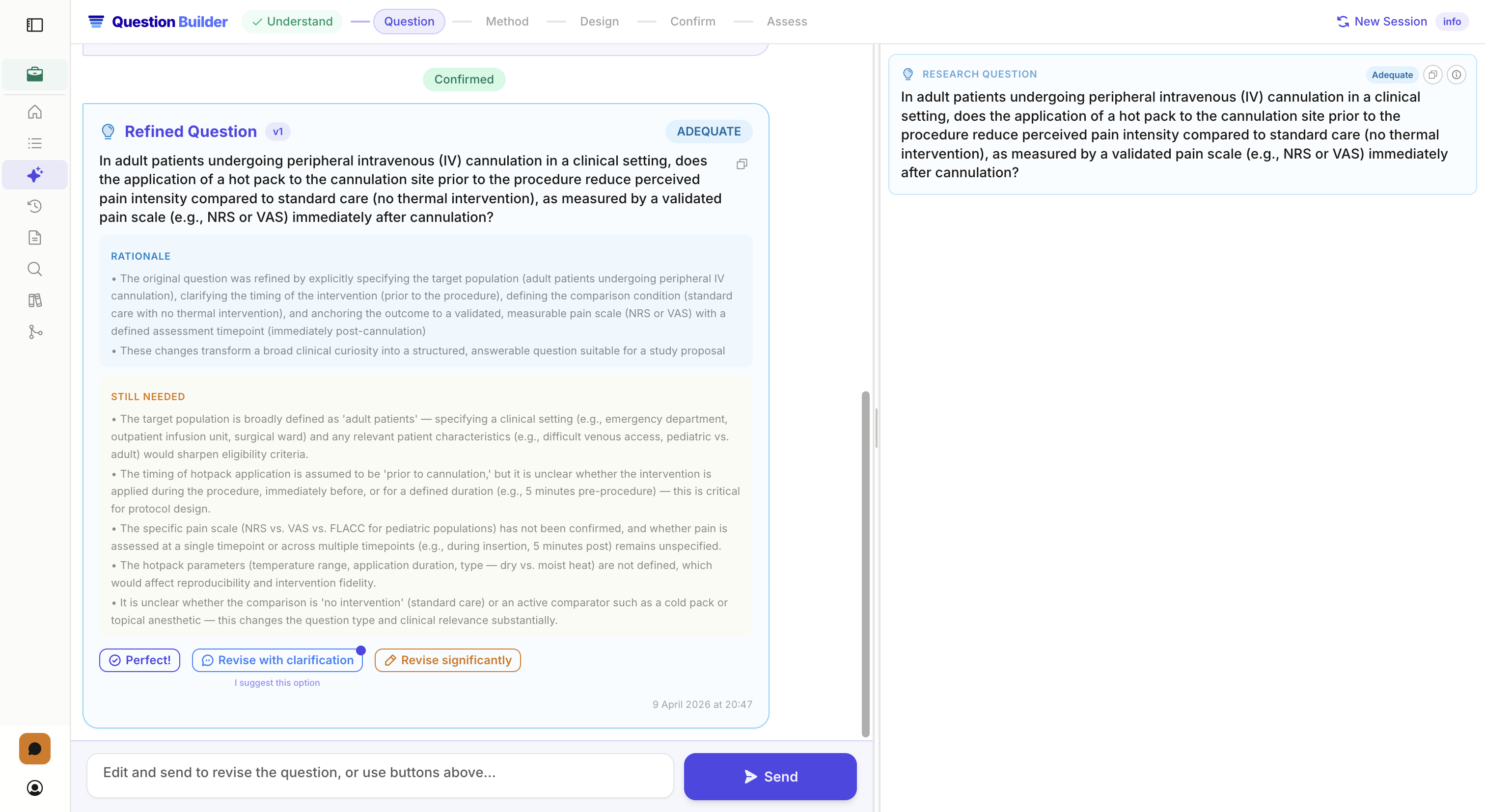 Method Selection — Step 5